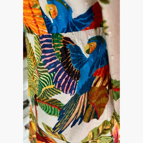 Farm Rio Forest Birds Mini Dress XS - Picture 2 of 13